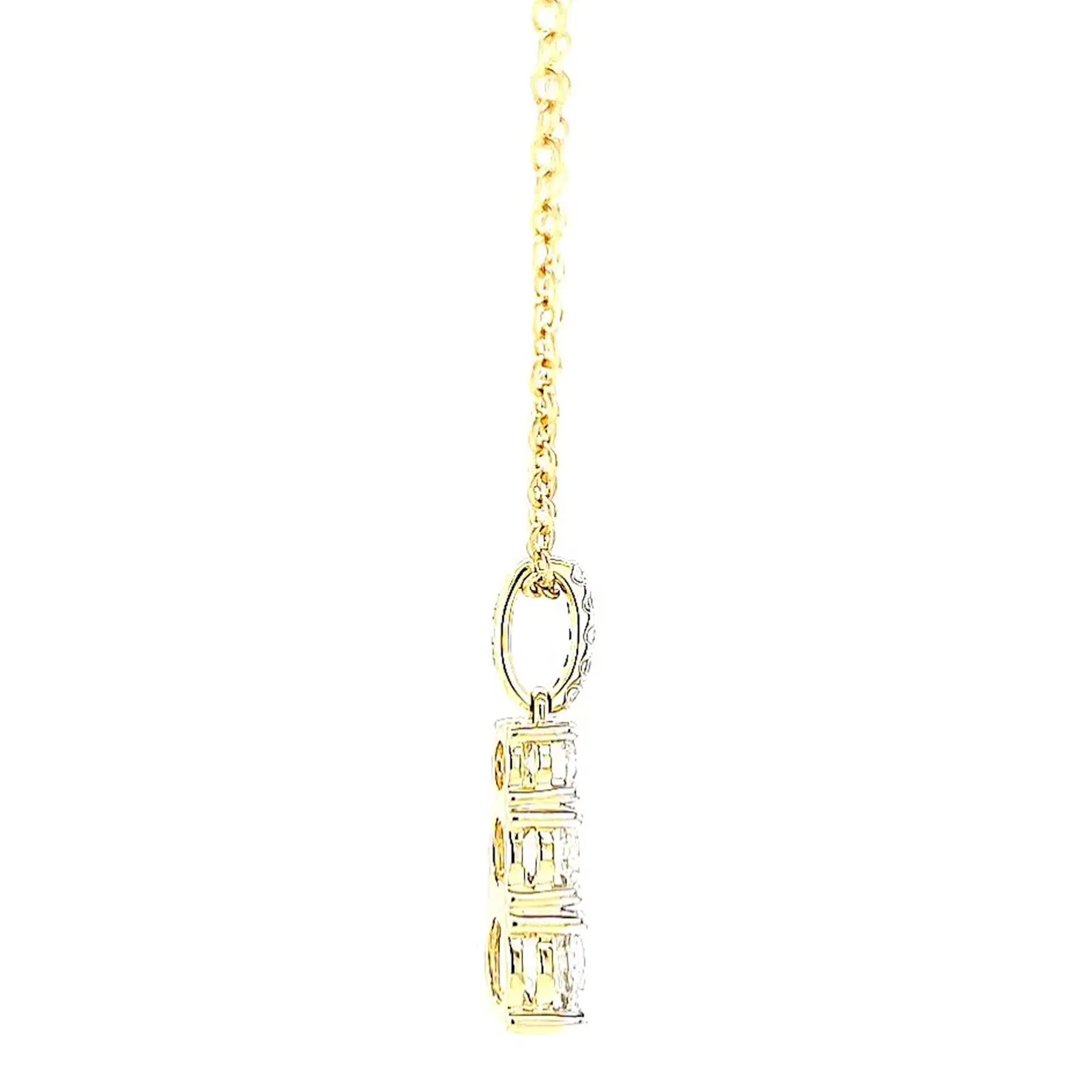 Celebration 9ct Yellow Gold Round Brilliant Cut 1 Carat tw of Certified Lab Grown Diamonds Pendant