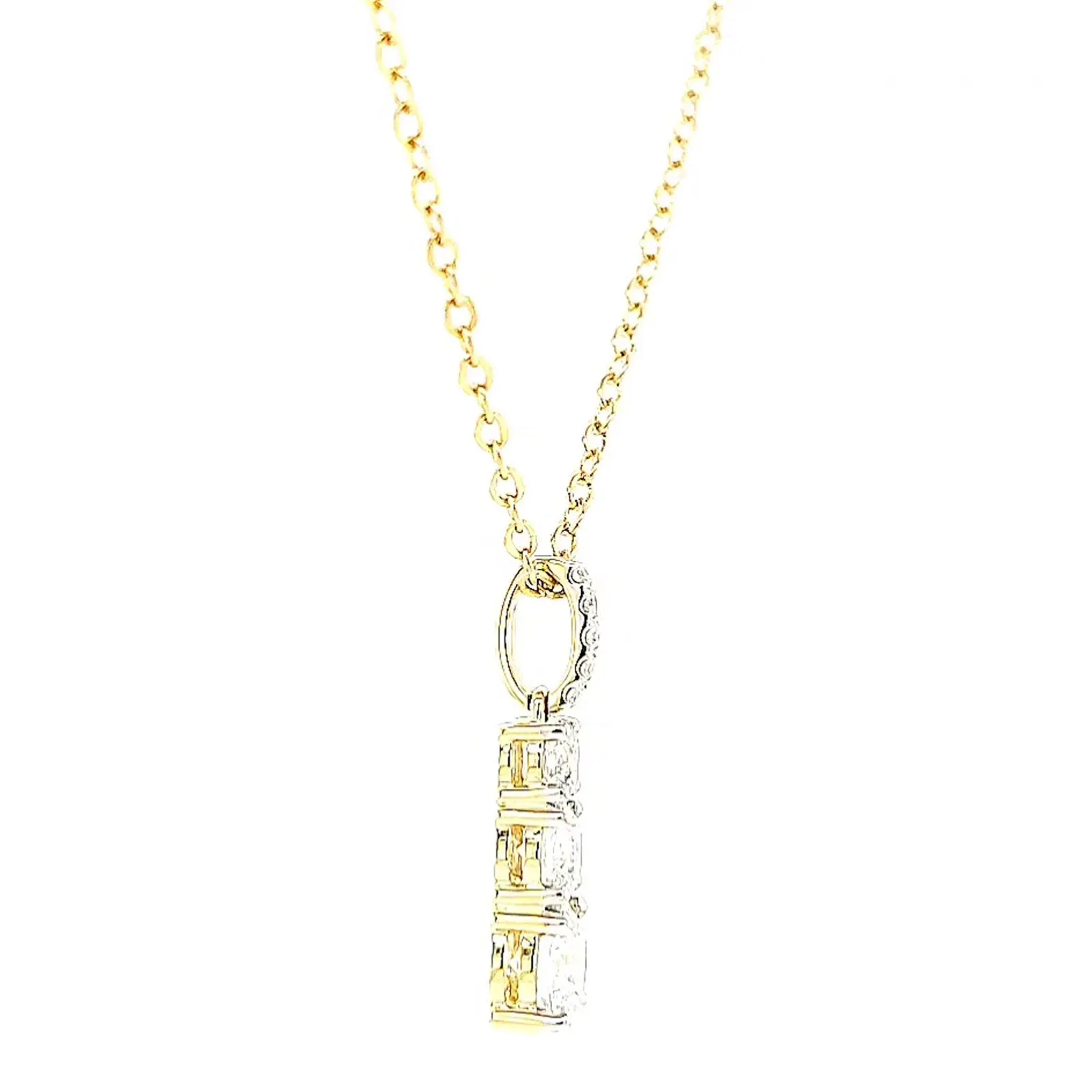Celebration 9ct Yellow Gold Round Brilliant Cut 1 Carat tw of Certified Lab Grown Diamonds Pendant