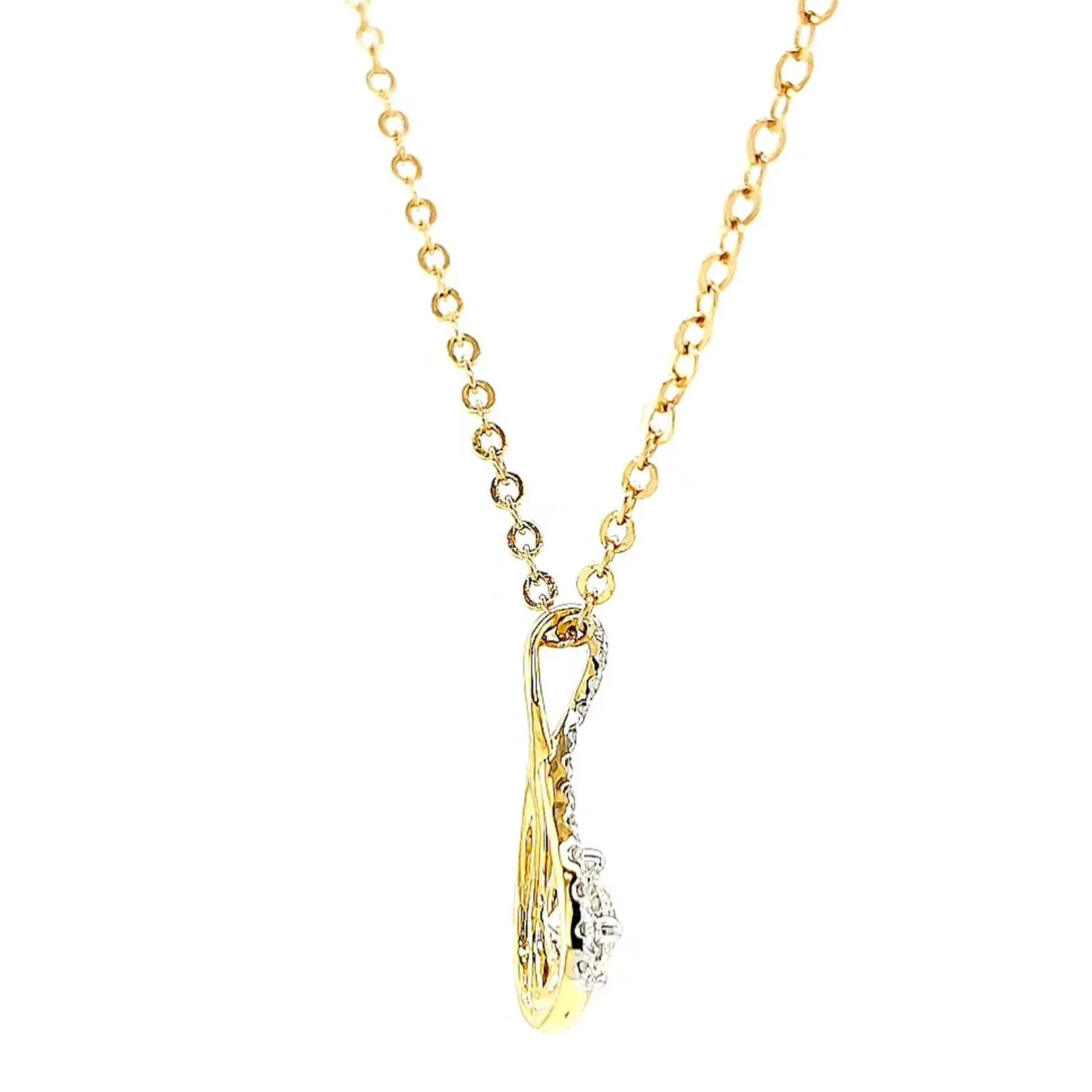 Celebration 9ct Yellow Gold Round Brilliant Cut 1/2 Carat tw of Certified Lab Grown Diamonds Pendant