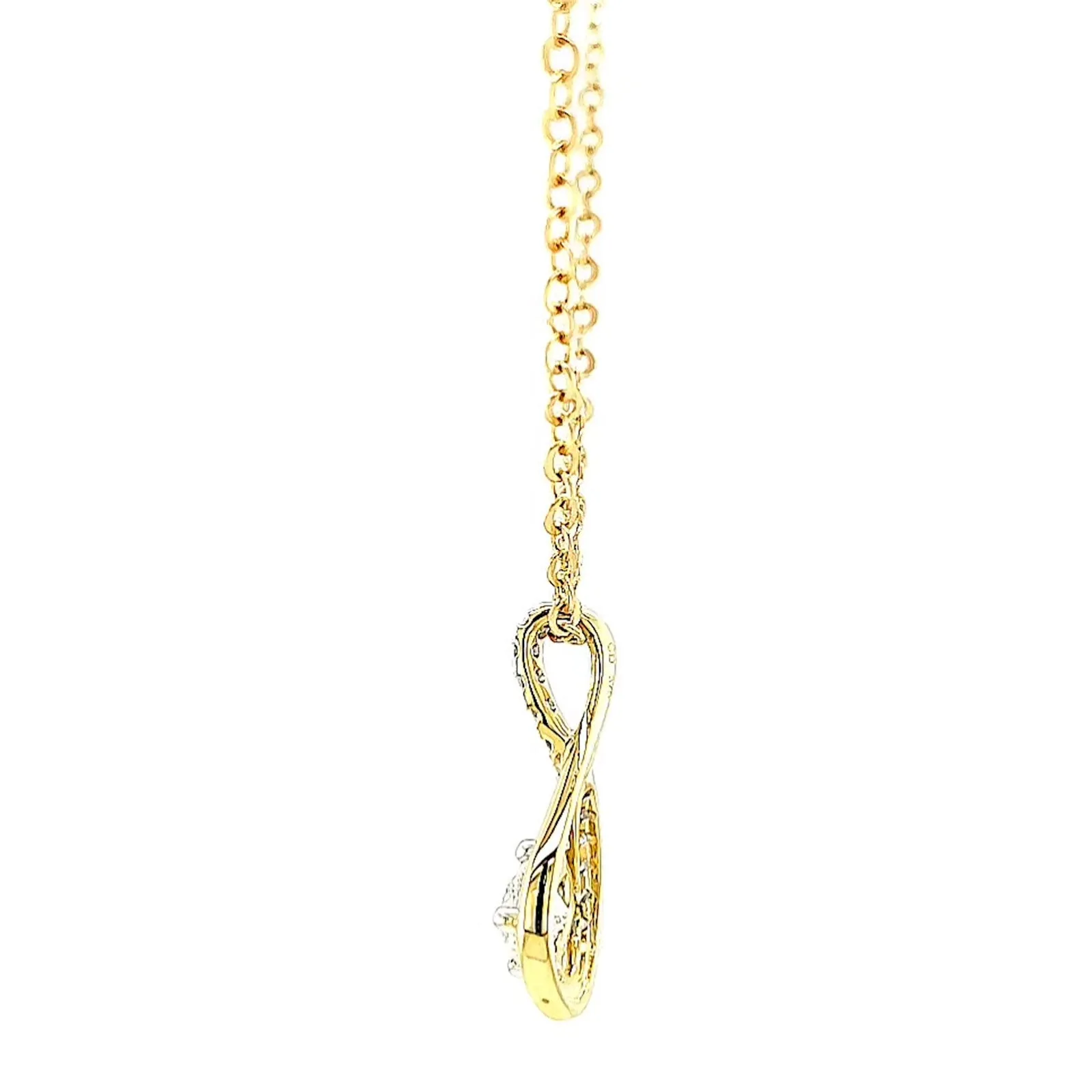 Celebration 9ct Yellow Gold Round Brilliant Cut 1/2 Carat tw of Certified Lab Grown Diamonds Pendant