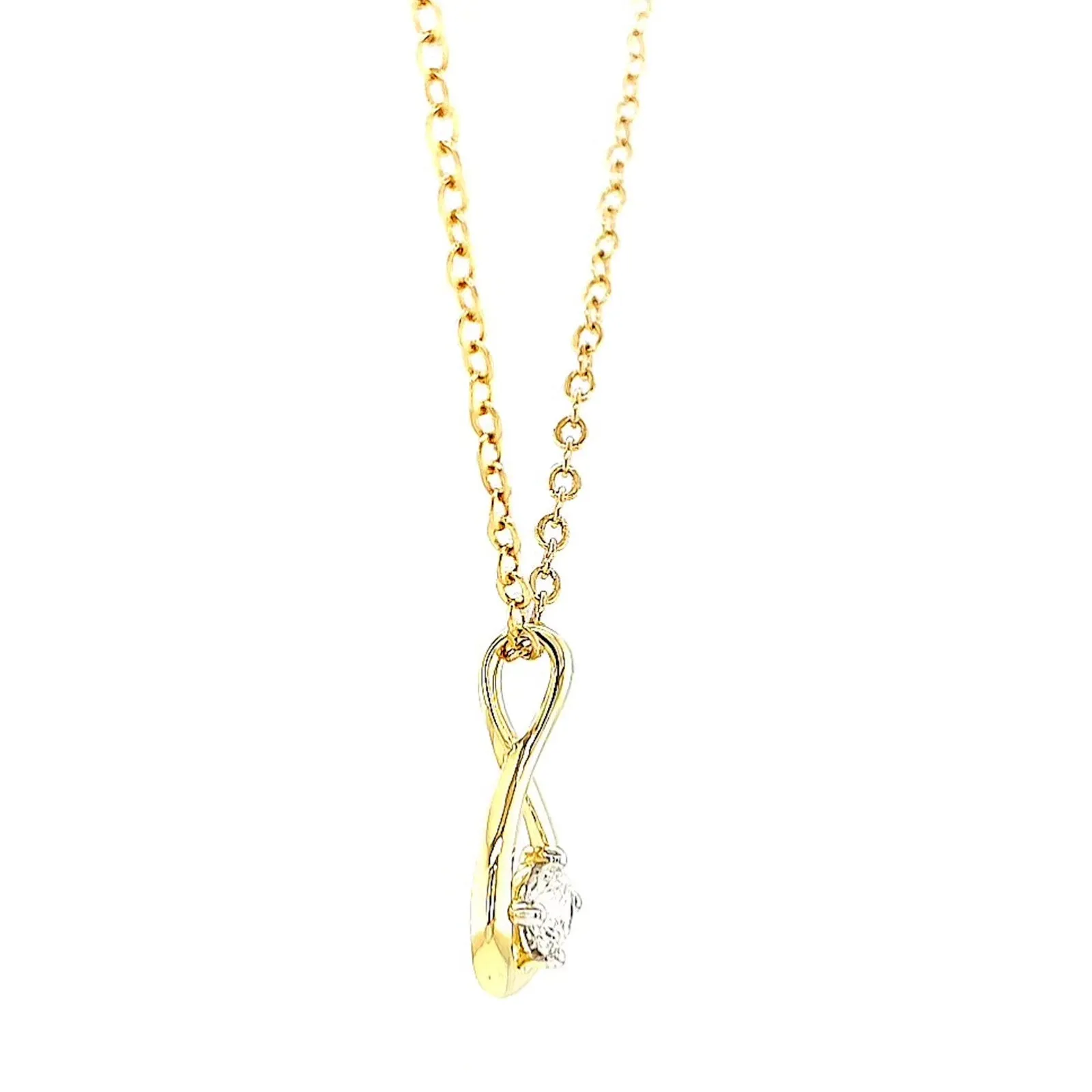 Celebration 9ct Yellow Gold Round Brilliant Cut 1/4 Carat tw of Lab Grown Diamonds Pendant