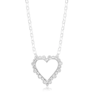 Celebration Sterling Silver with Round Brilliant Cut 0.07 ct tw of Lab Grown Diamond Pendant