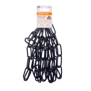Chain Zenith 4mm x 2.5m Black Oblong Chain