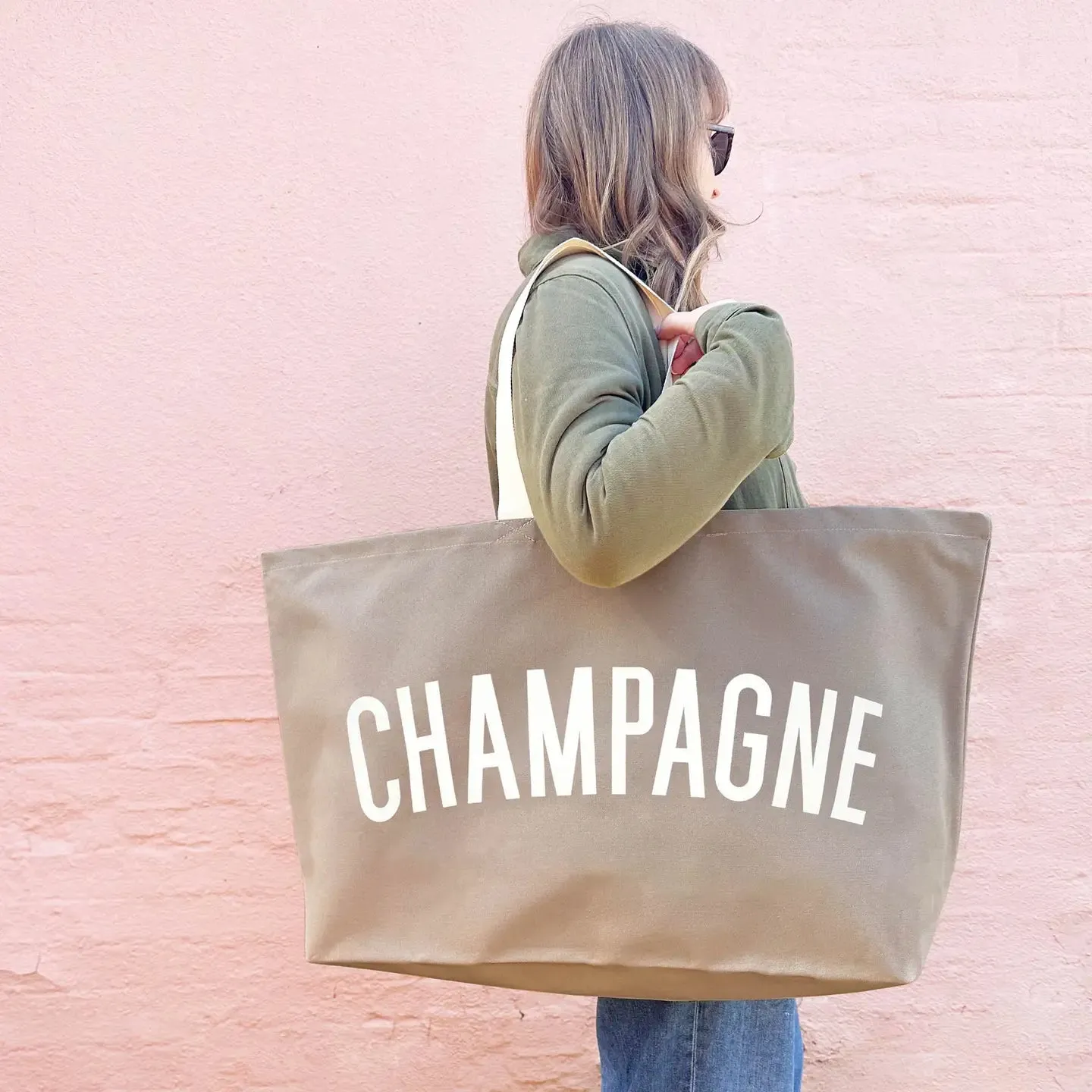 Champagne Bag - really big bag in stone