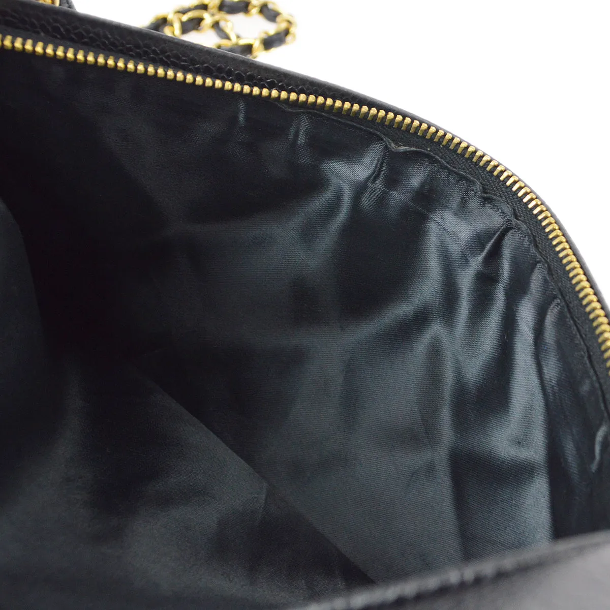 CHANEL 1996-1997 Camera Bag Large Black Caviar 97513