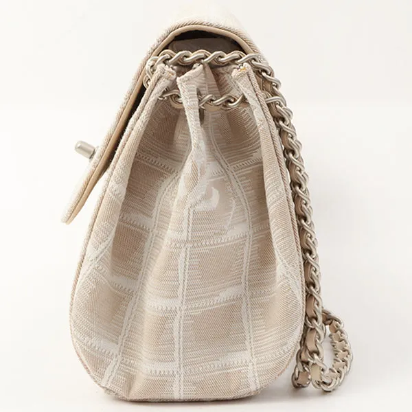 Chanel Around 2002 Made New Travel Line Matelasse Plate Chain Bag