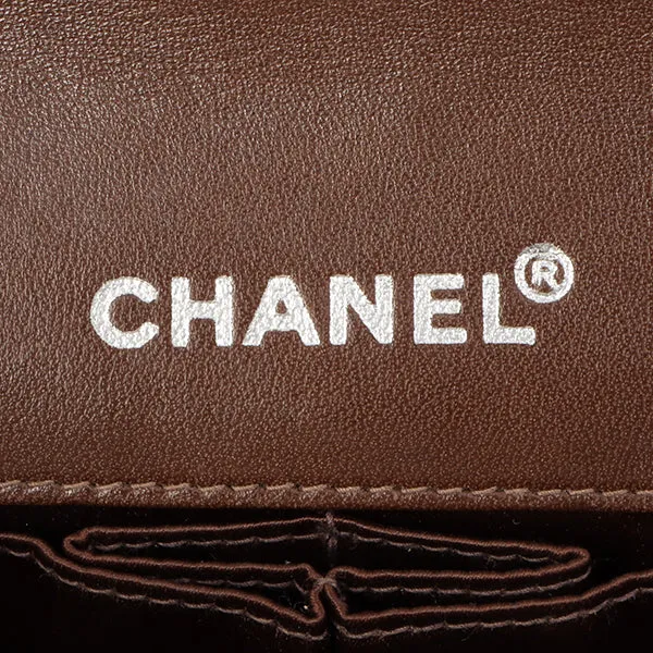 Chanel Around 2002 Made New Travel Nylon Chocolate Bar Turn-Lock Chain Bag Khaki/Brown