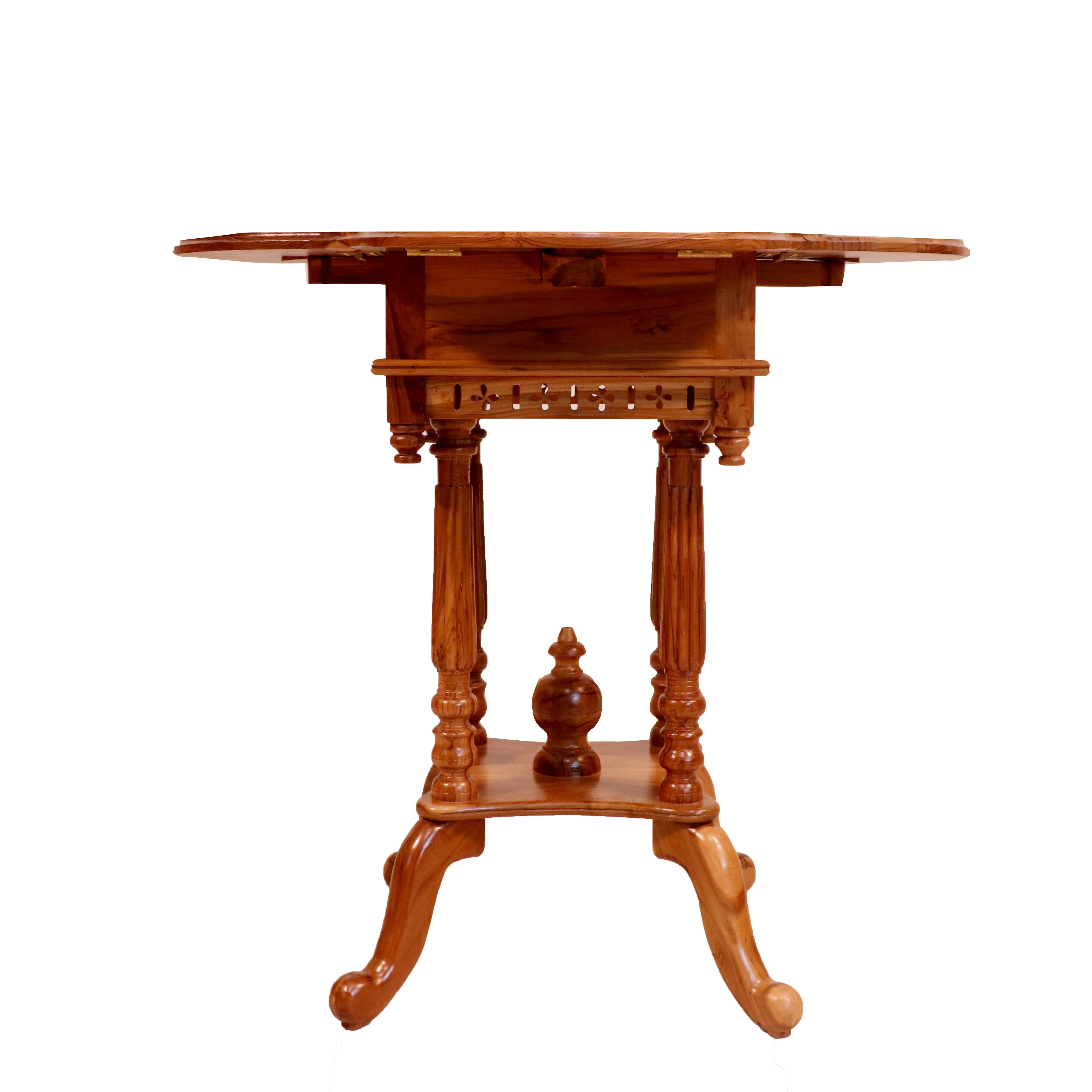 Charming Chess Style Handmade Wooden End Table for Home