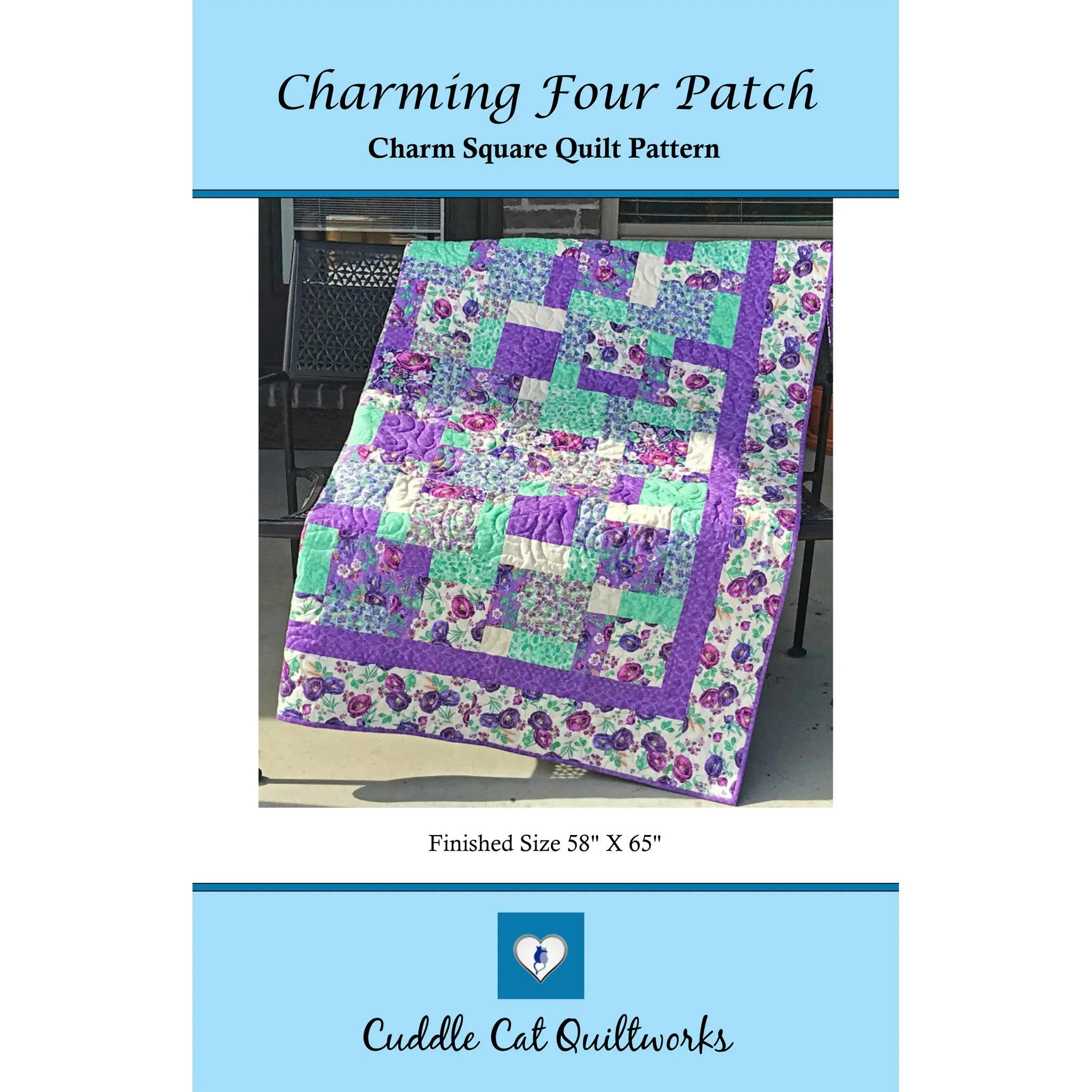 Charming Four Patch Quilt CCQ-054e - Downloadable Pattern