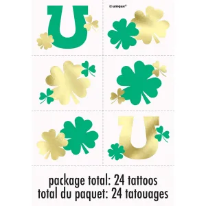 Charming Shamrock Tattoos, 24 Count