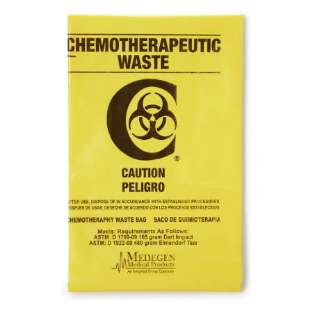 Chemo Waste Bag 30 to 33 gal. Yellow Bag 31 X 41 Inch - McKesson Brand Mfr# 03-47CBL4
