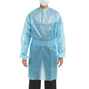 Chemotherapy Procedure Gown Medium Blue NonSterile AAMI Level 2 / ASTM D6978 Disposable - McKesson Brand Mfr# 16-54KVM