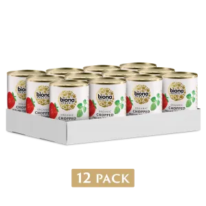 CHOPPED TOMATOES WITH GARLIC AND OREGANO - 12 PACK