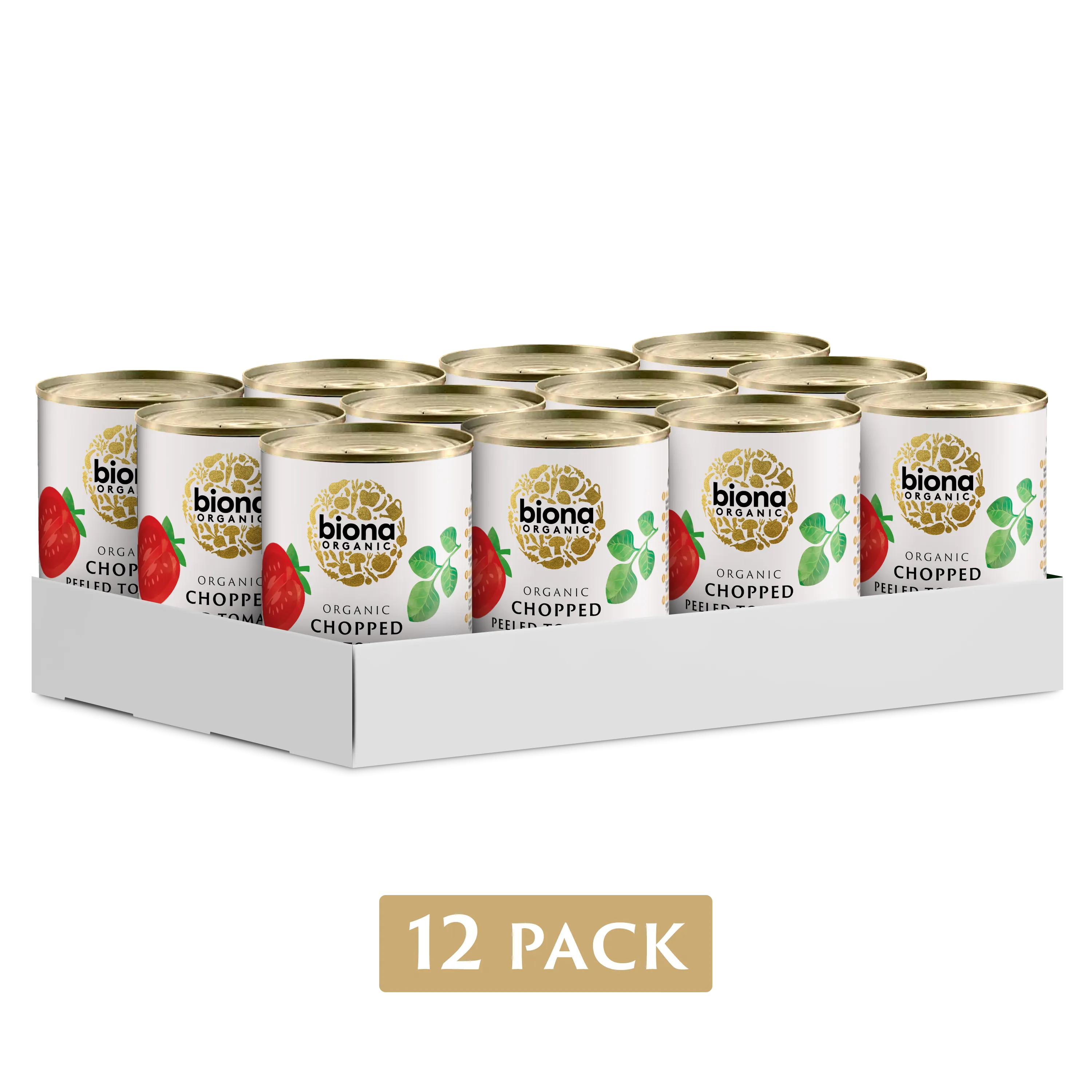 CHOPPED TOMATOES WITH GARLIC AND OREGANO - 12 PACK