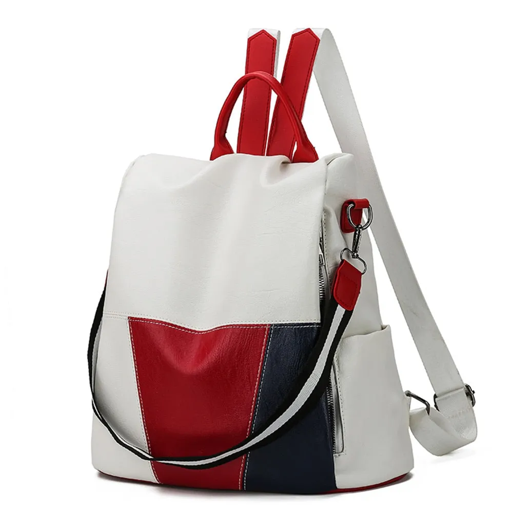 Christmas Gift 2021 New High Quality Leather Women Backpack Anti-Theft Travel Backpack Large Capacity School Bags for Teenage Girls Mochila