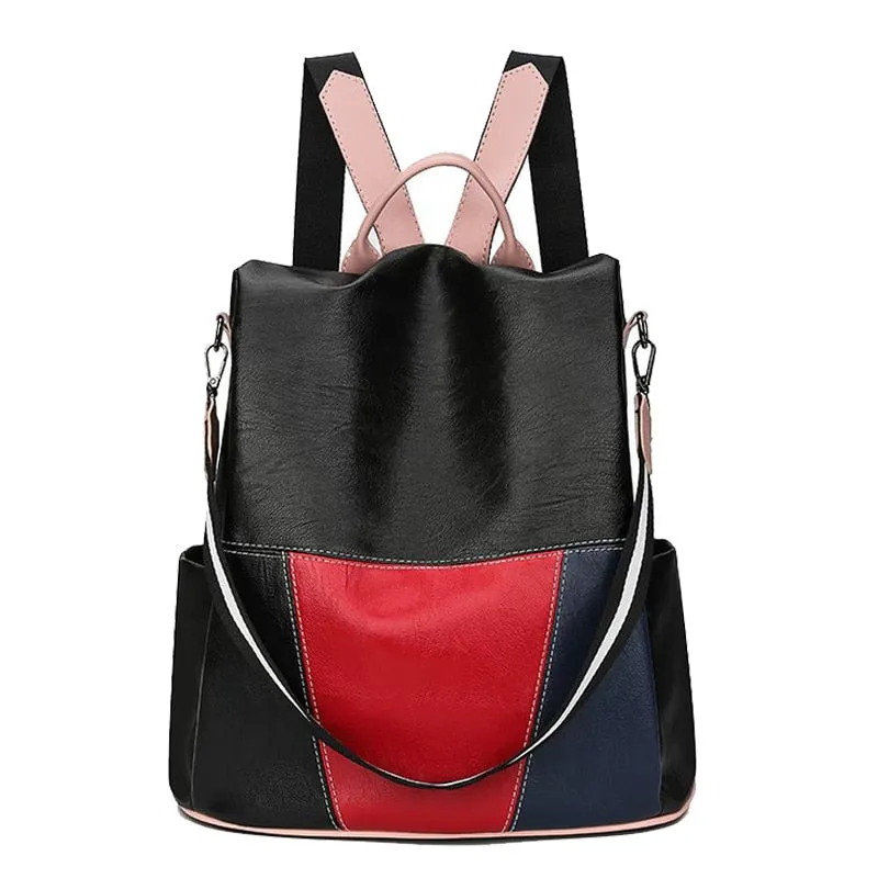 Christmas Gift 2021 New High Quality Leather Women Backpack Anti-Theft Travel Backpack Large Capacity School Bags for Teenage Girls Mochila