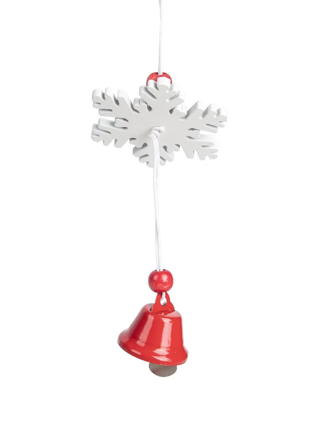 Christmas Hanging Ornaments With Bell Set Of 4 Pcs - Assorted Design