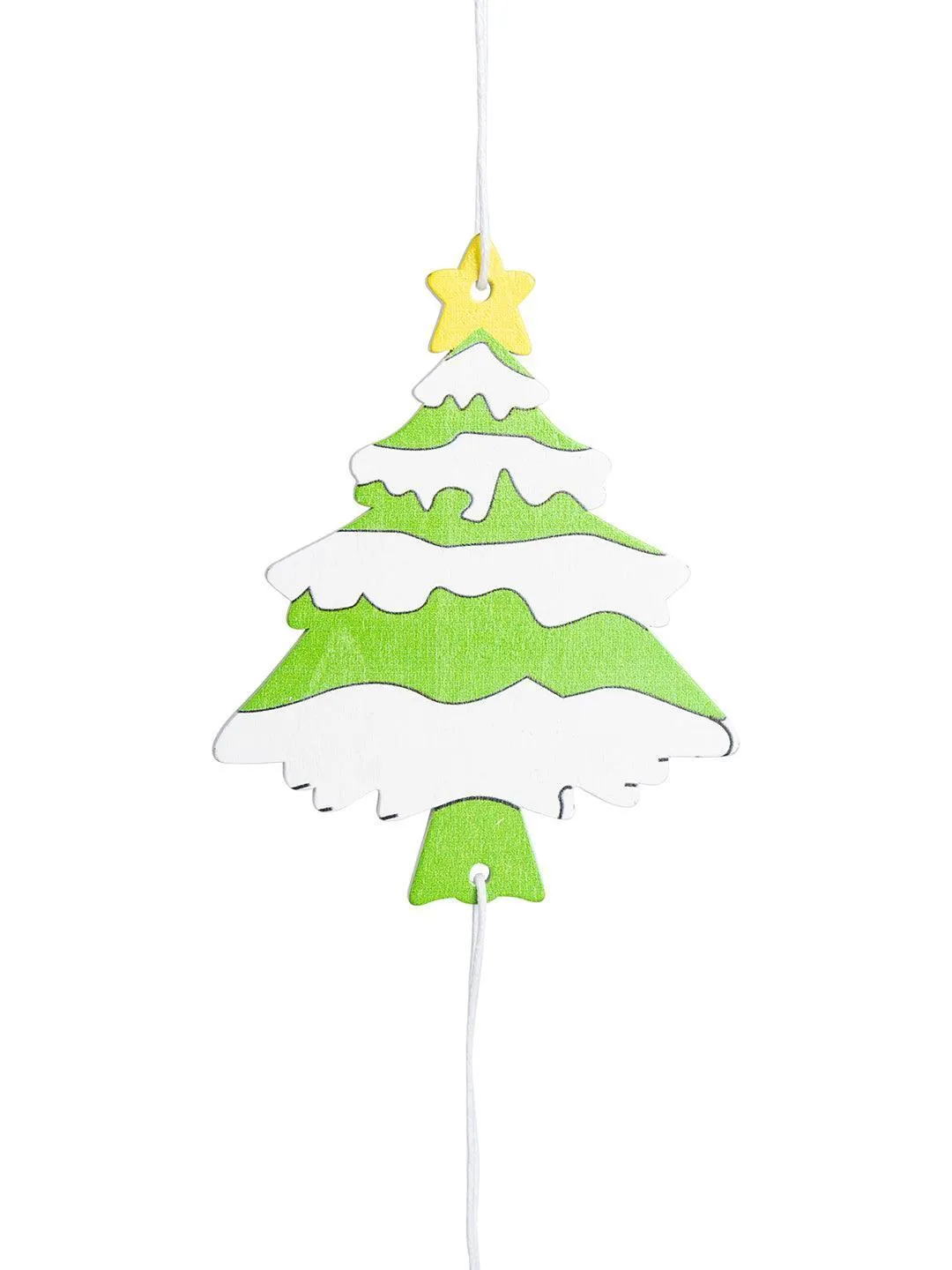 Christmas Hanging Ornaments With Bell Set Of 4 Pcs - Assorted Design
