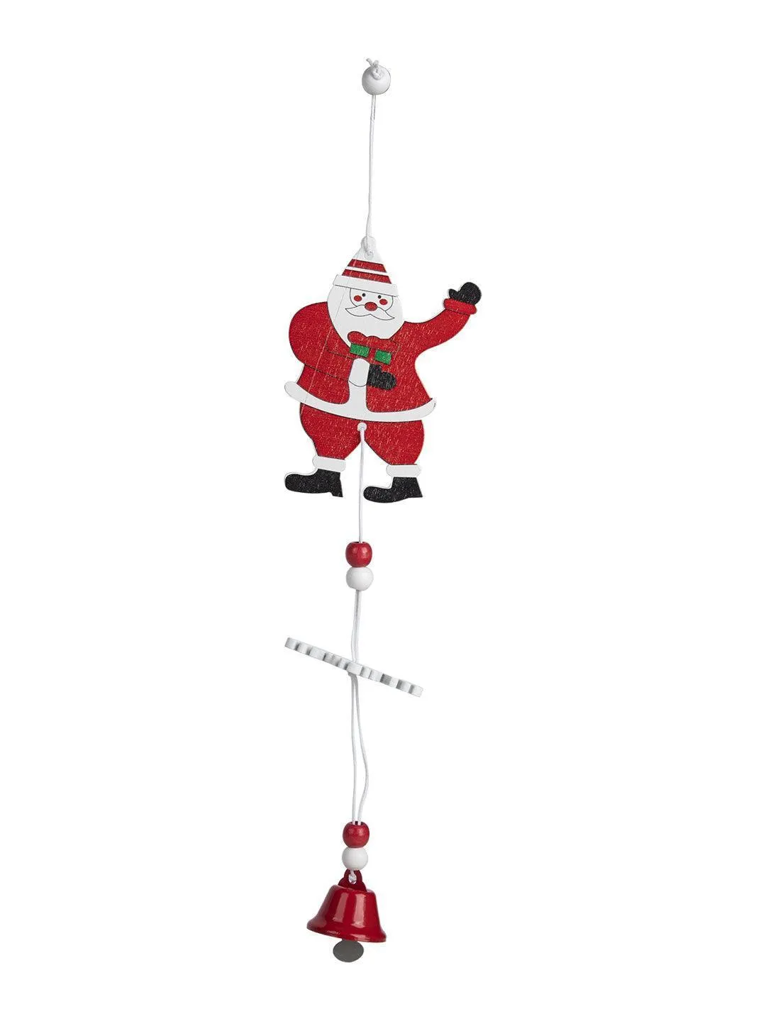 Christmas Hanging Ornaments With Bell Set Of 4 Pcs - Assorted Design