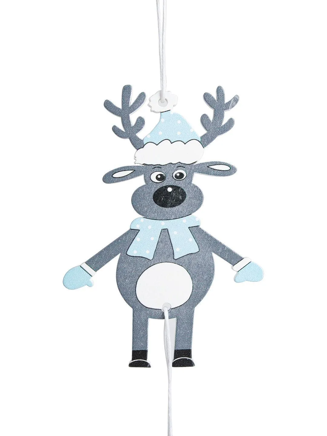 Christmas Hanging Ornaments With Bell Set Of 4 Pcs - Assorted Design