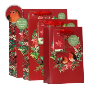 Christmas Season's Traditions Wreath Gift Bag