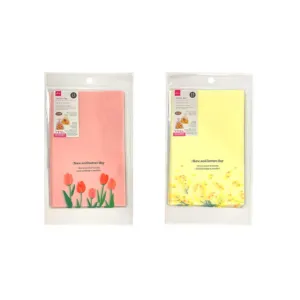 Clear Plastic Bag - Spring Flower - 18.5cm x 12cm