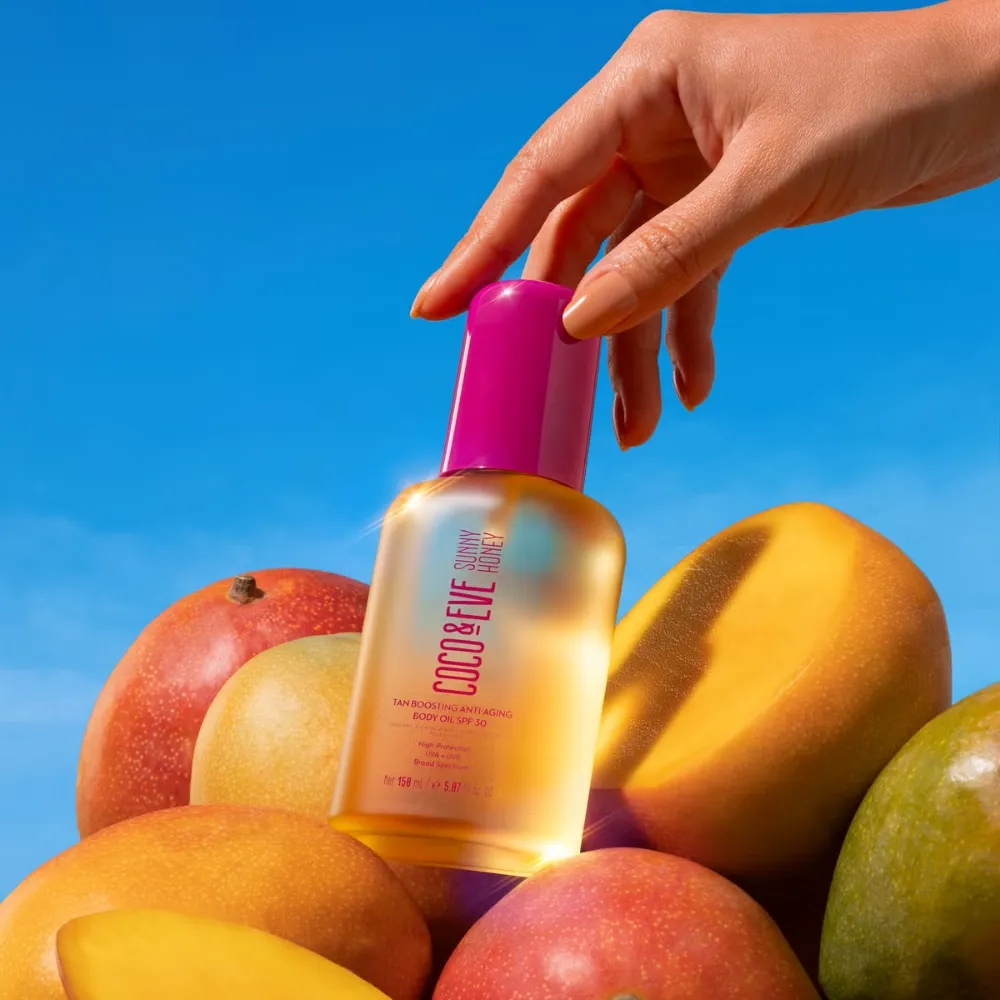 Coco & Eve Sunny Honey Tan Boosting Anti-Ageing Body Oil SPF30 100ml