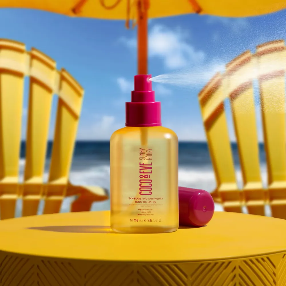 Coco & Eve Sunny Honey Tan Boosting Anti-Ageing Body Oil SPF30 100ml