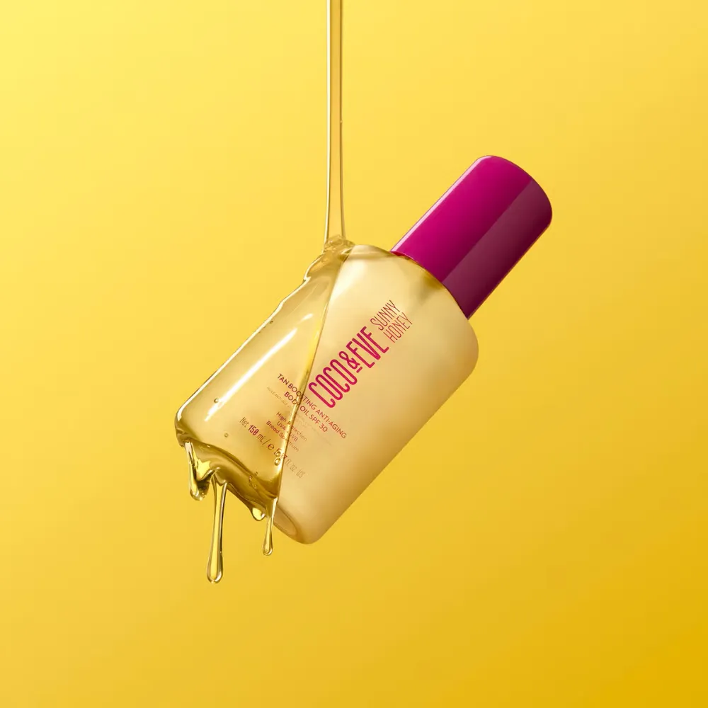 Coco & Eve Sunny Honey Tan Boosting Anti-Ageing Body Oil SPF30 100ml