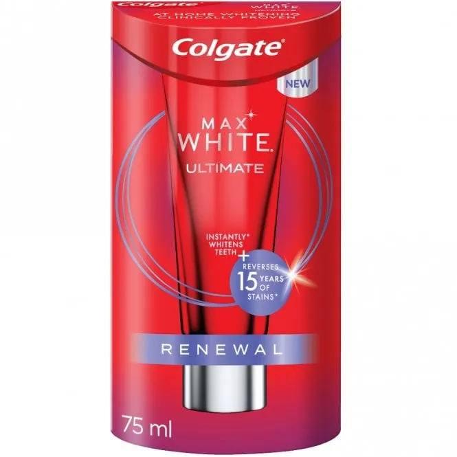 Colgate Max White Ultimate Renewal Toothpaste Duo 2 x 75ml