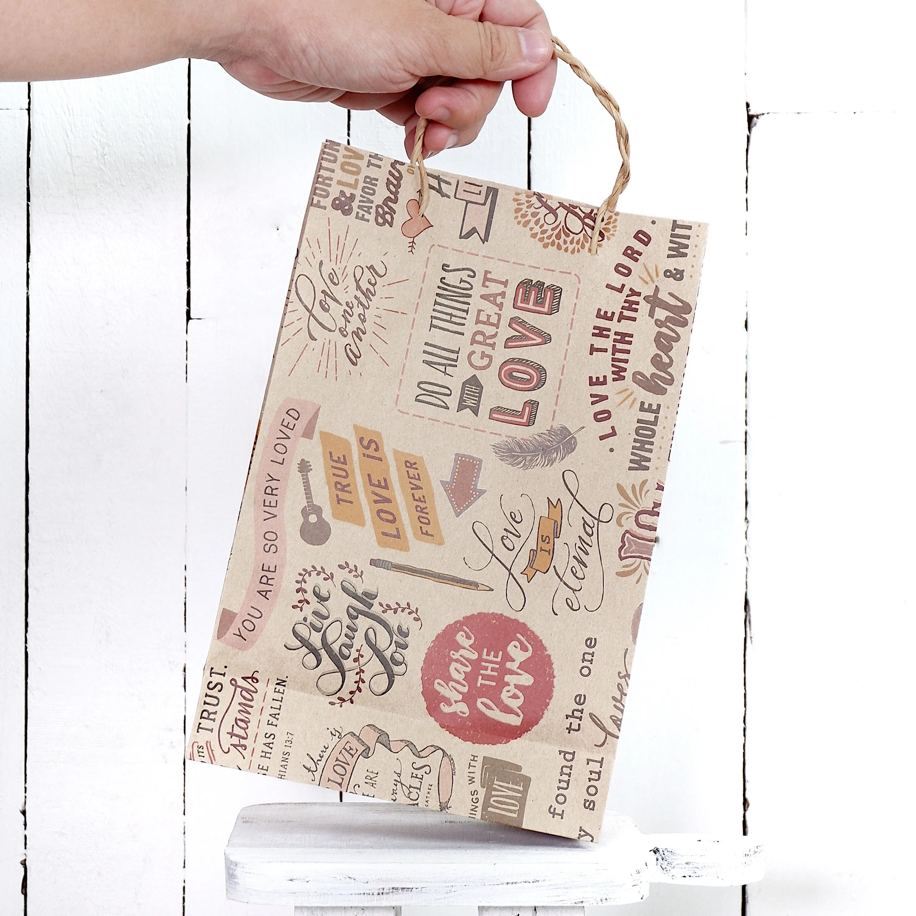 Colored Paper Gift Bag