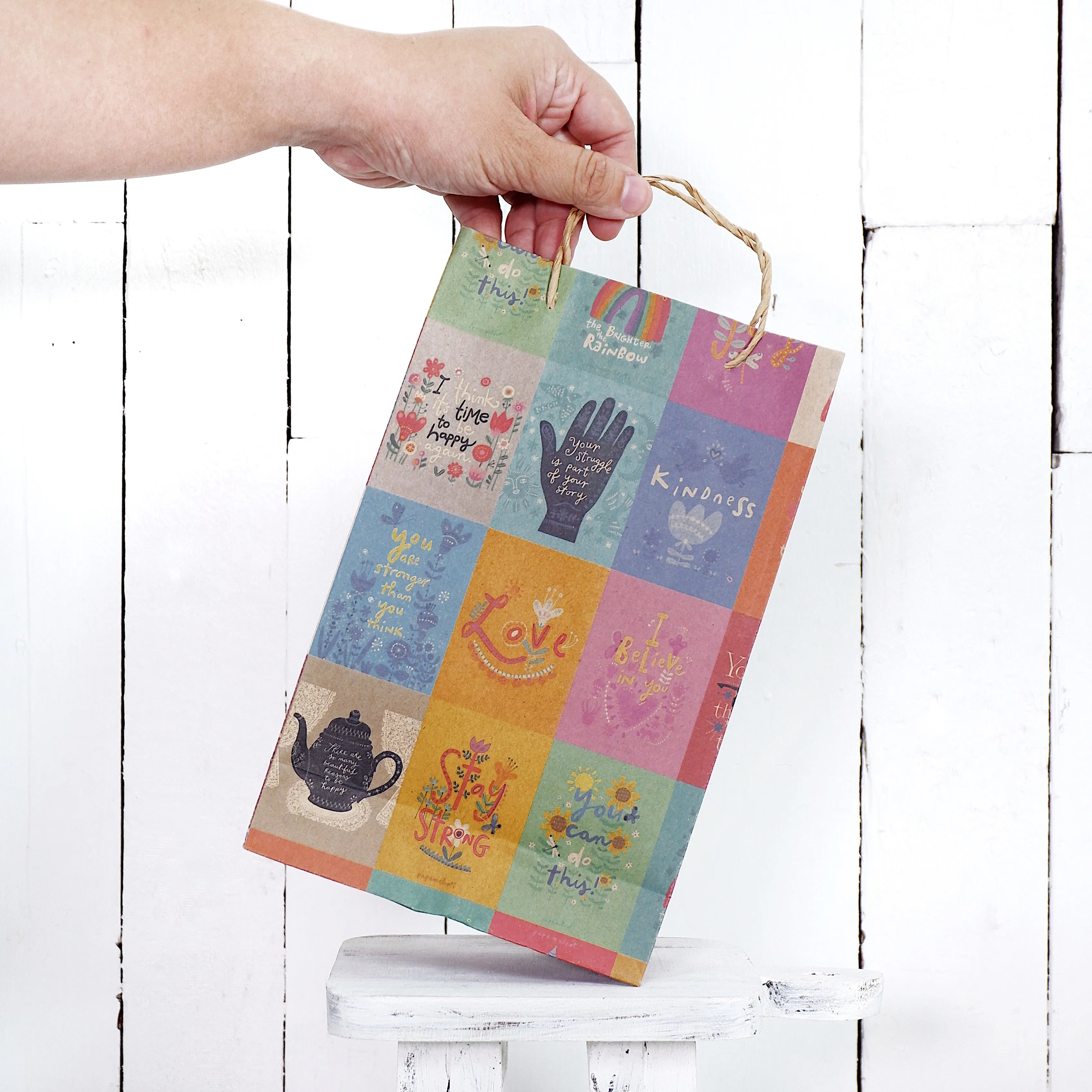 Colored Paper Gift Bag