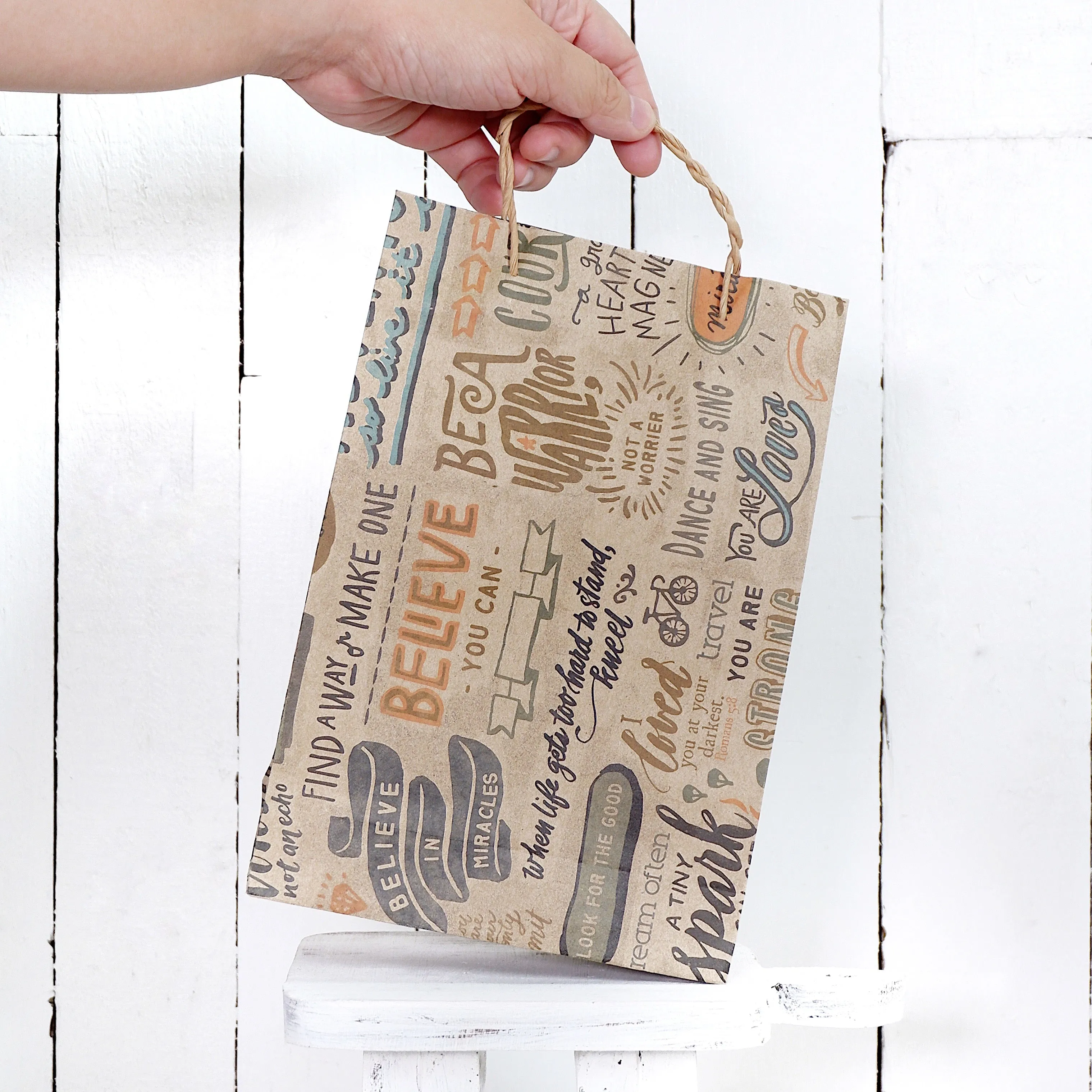 Colored Paper Gift Bag