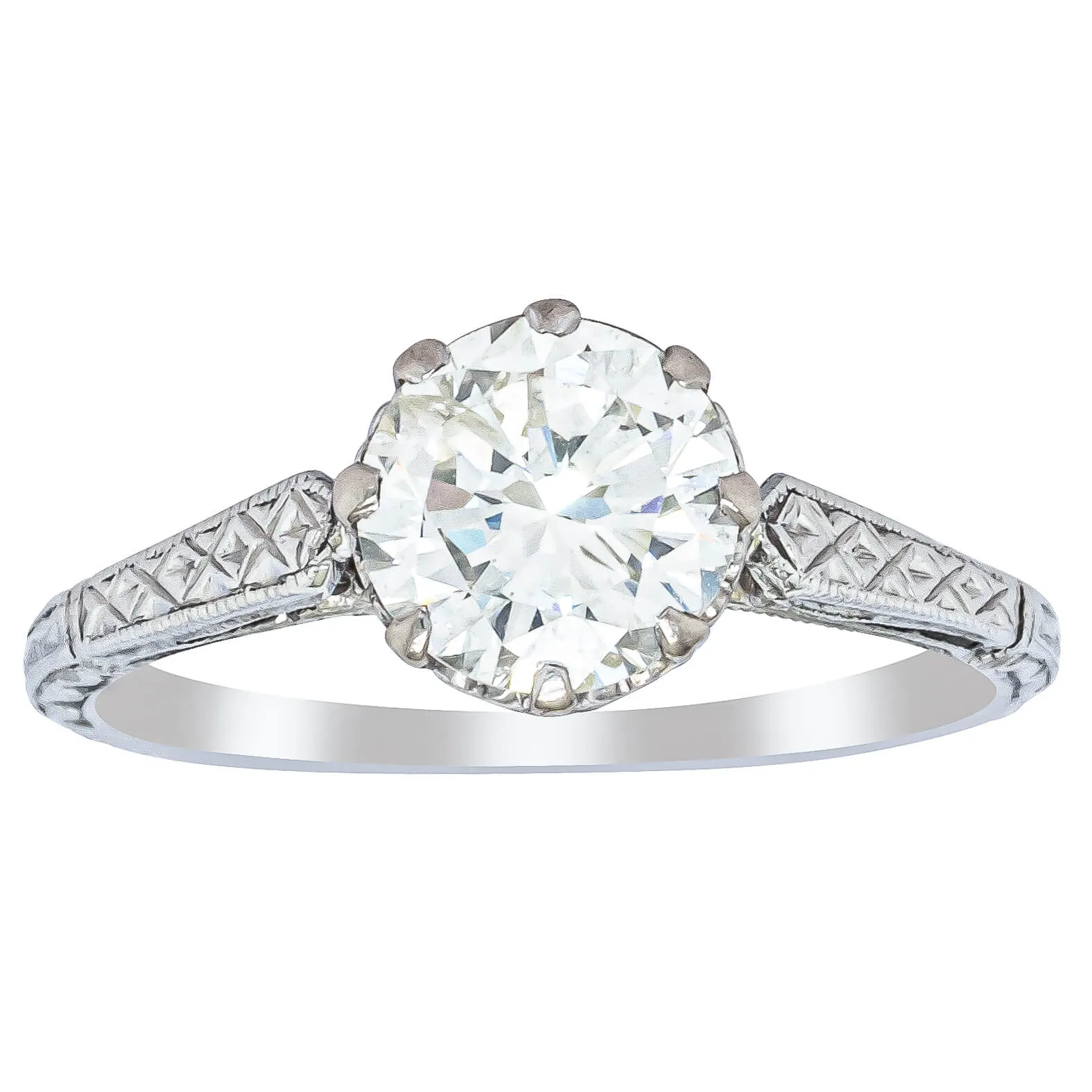 Deja Vu Platinum 1.10ct Diamond Ring
