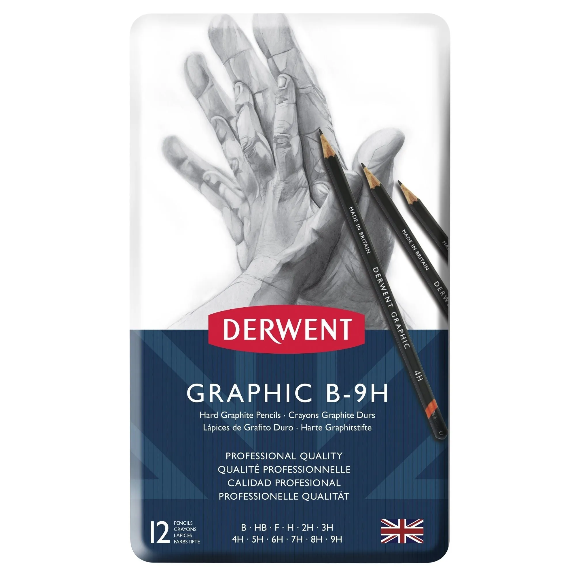 Derwent Graphic Hard Sketching Pencils - Set of 12