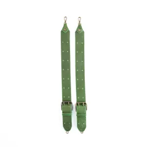 DOUBLE BUCKLE BACKPACK STRAP SET - EMERALD