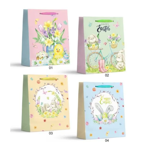 Easter Glitter Vintage Bag - 31cm x 40cm x 12cm
