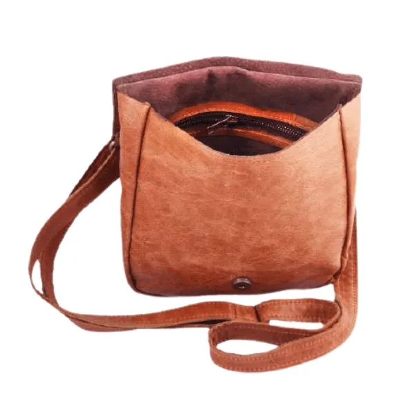 Eilika Leather Sling Bag