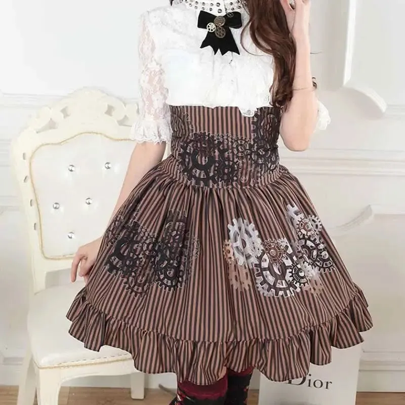 Elegant Lace Preppy Lolita June Skirt for Fashion-Forward Women