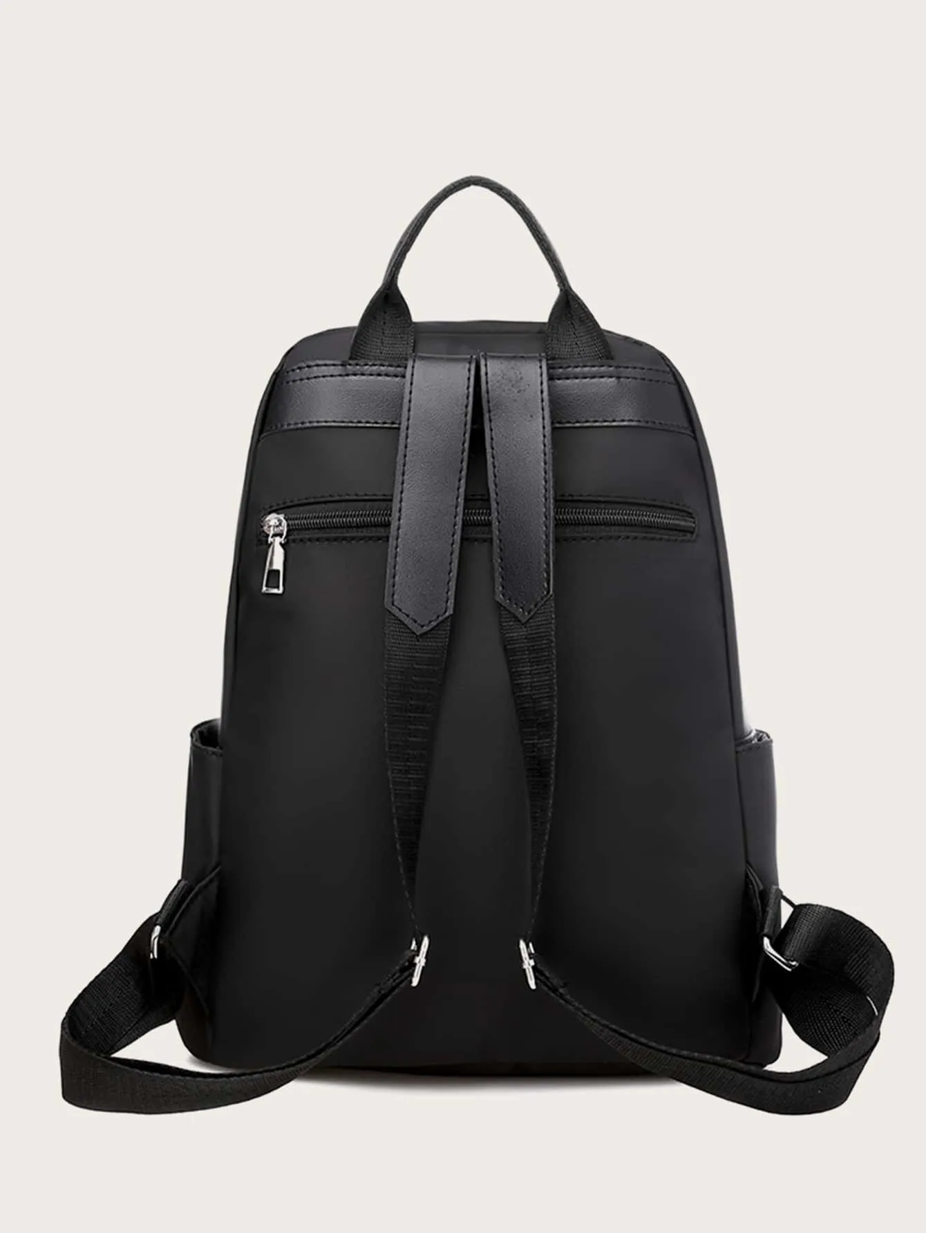 Embroidery Design Quilted Backpack