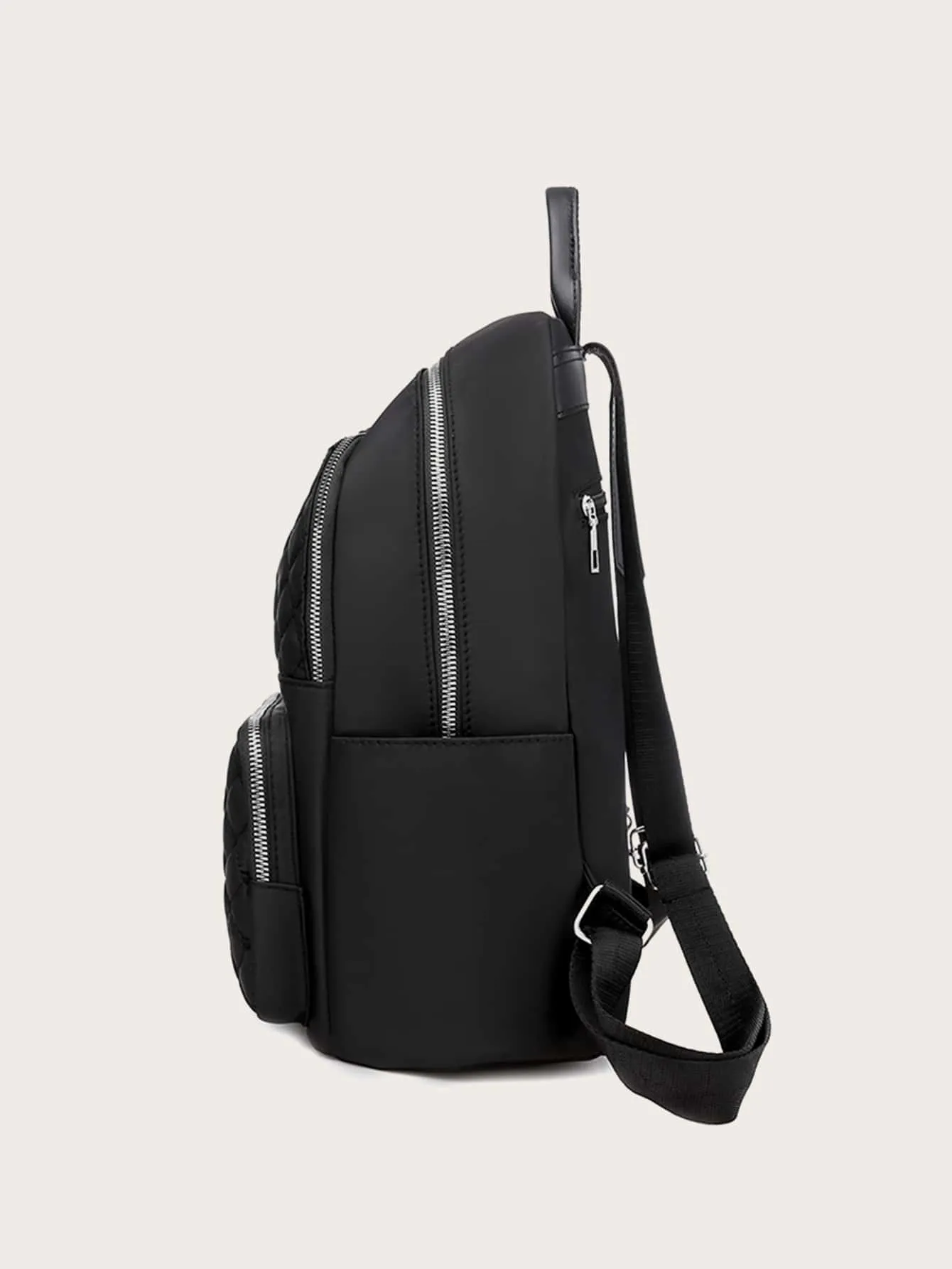 Embroidery Design Quilted Backpack