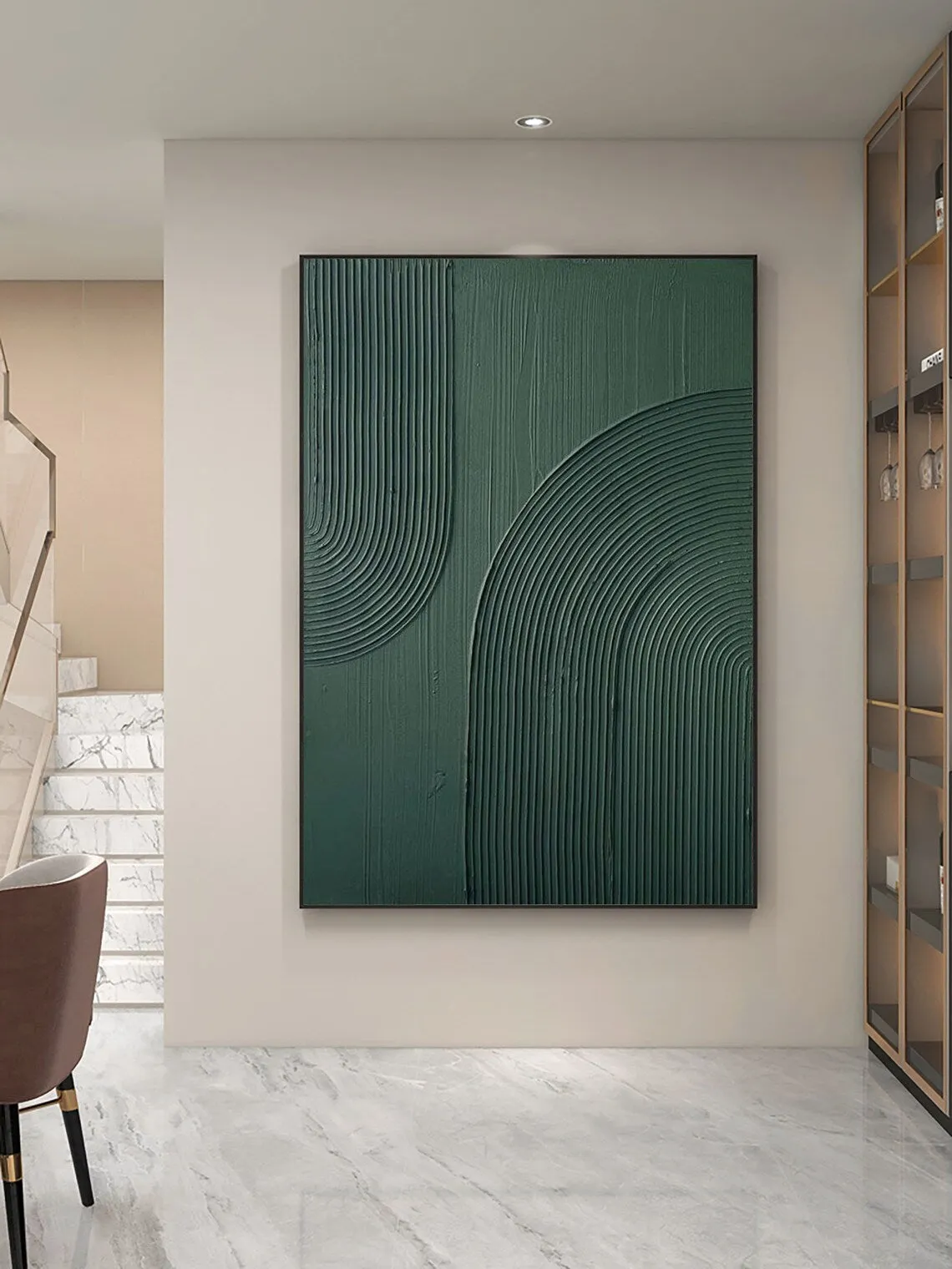 Emerald Serenity Waves