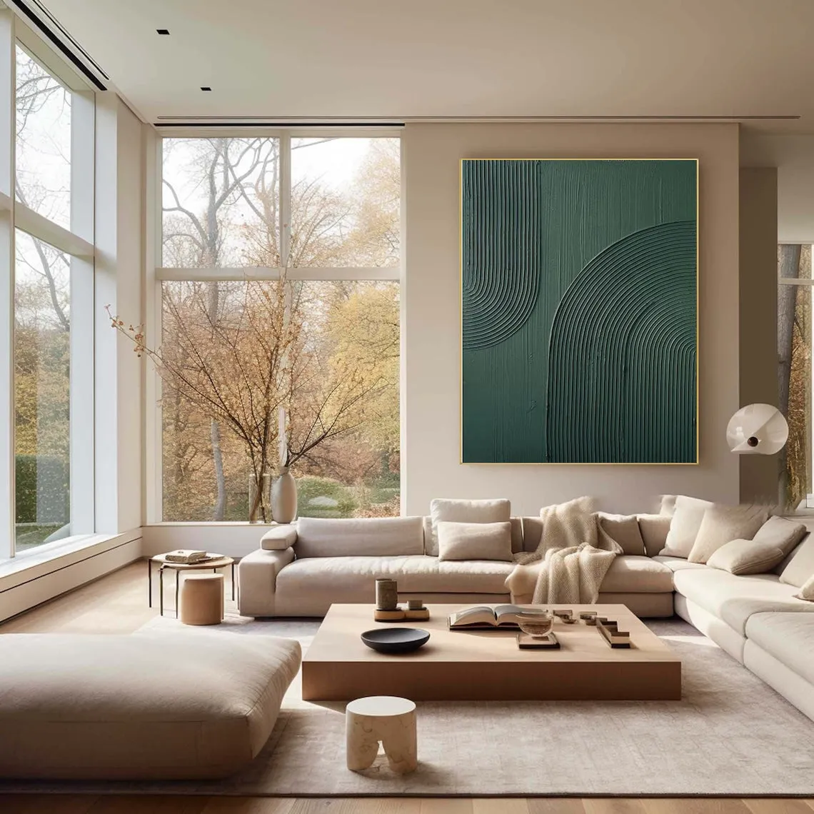 Emerald Serenity Waves
