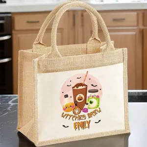 Enchanted Autumn Tote - Halloween Gift - Witches Pattern - For All Ages