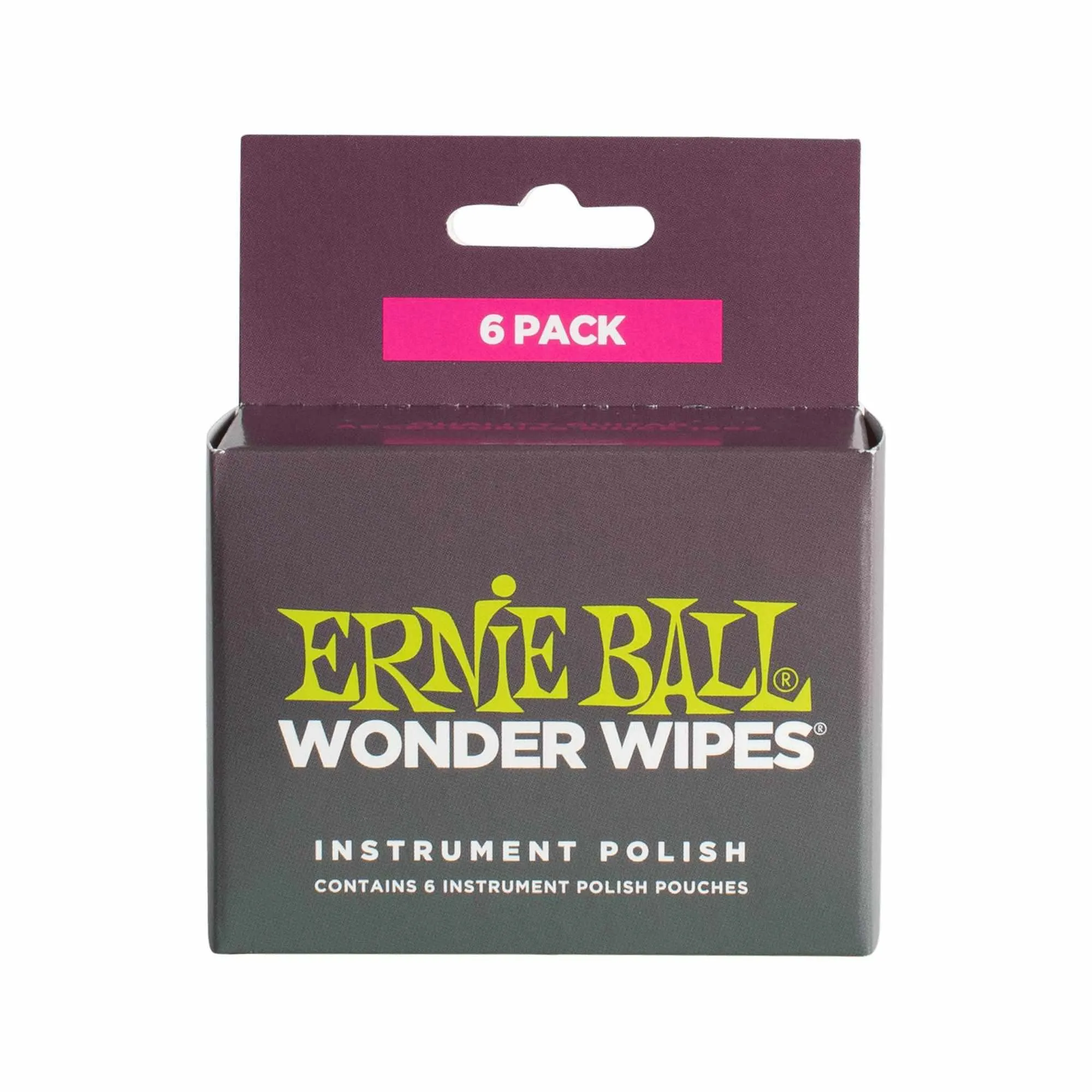 Ernie Ball Wonder Wipes Instrument Polish, 6-Piece