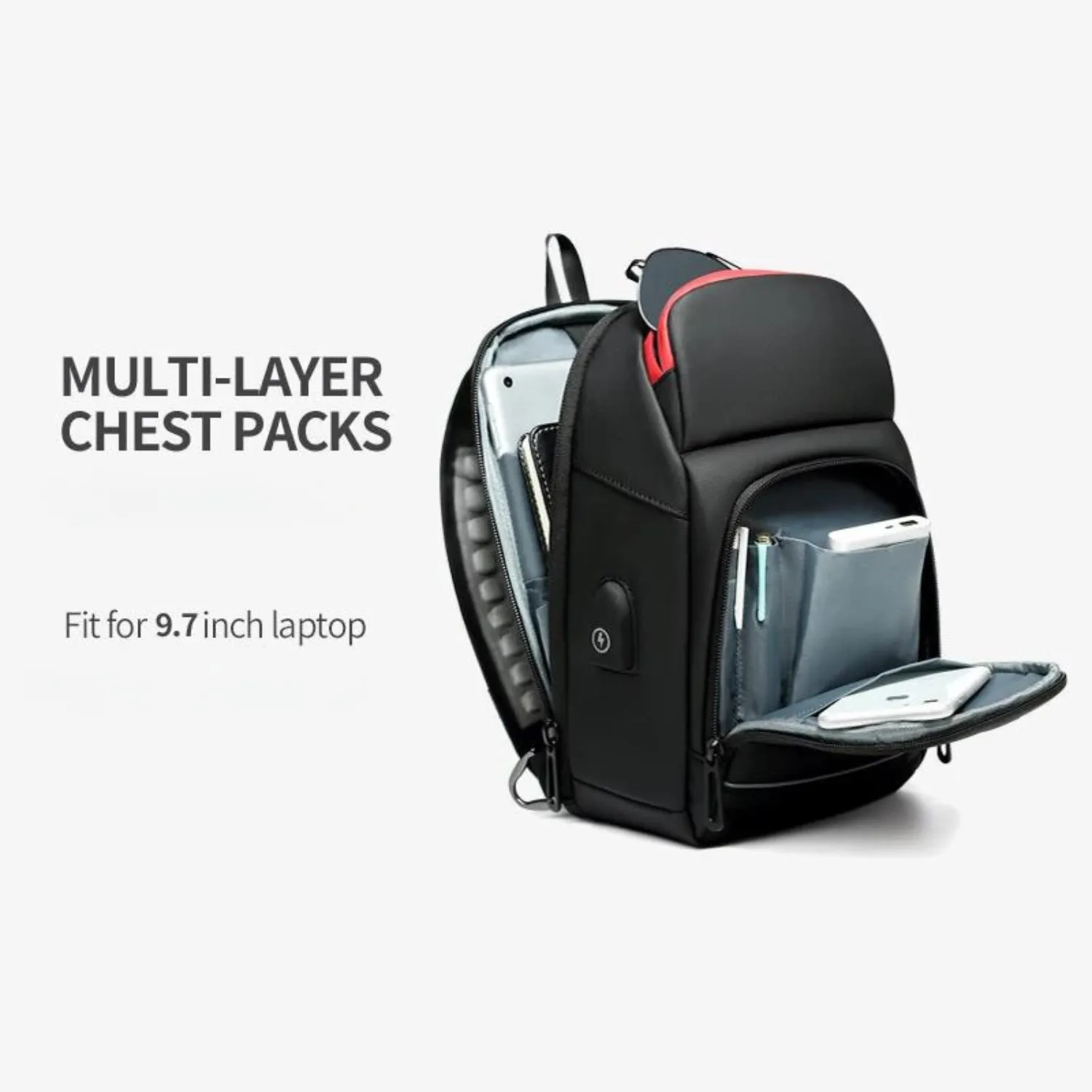 Eurcool Tech-Savvy Chest Bag with Wireless Charging