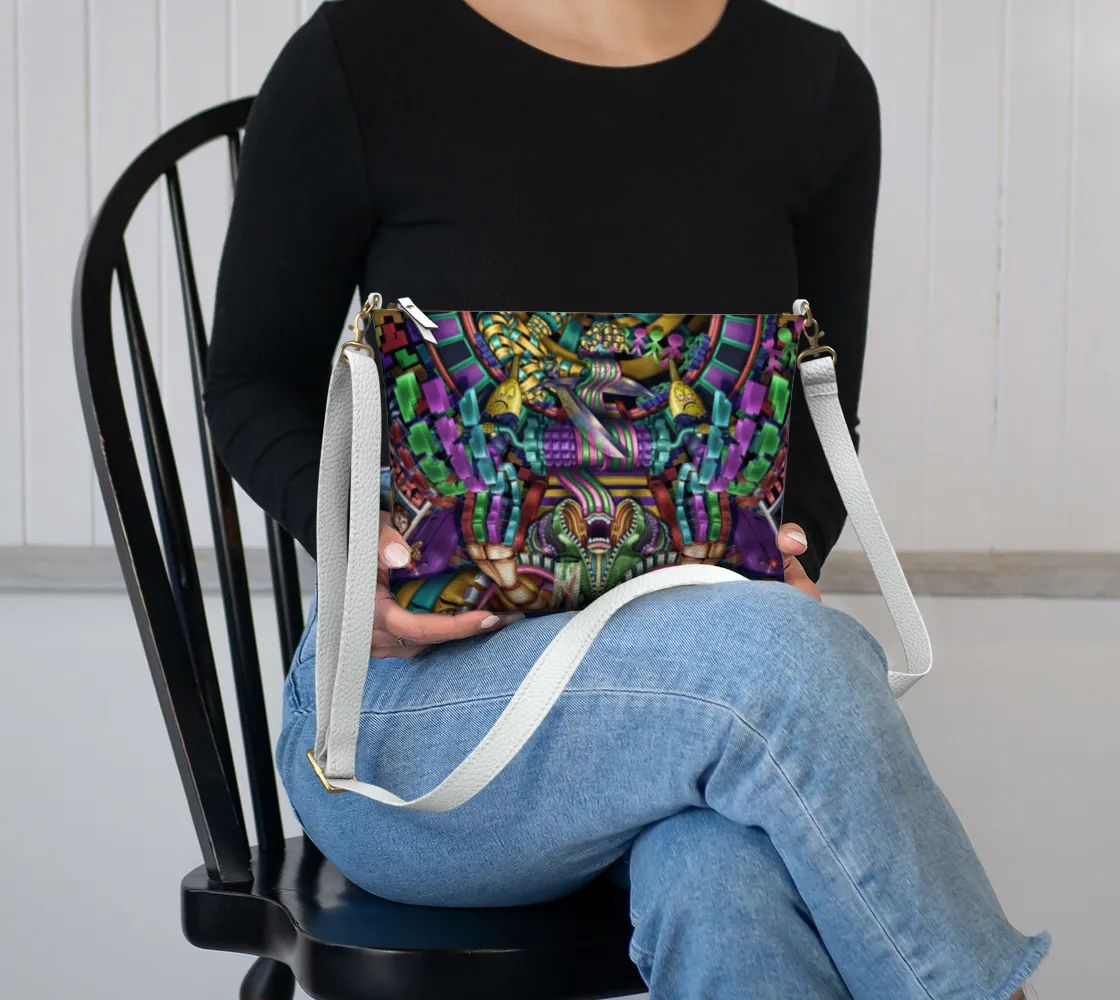EXIST LEATHER CORSSBODY PURSE | SALVIA DROID