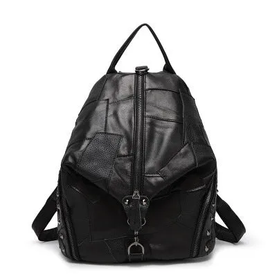 Fashion Colorful Leather Backpack for Women 1308