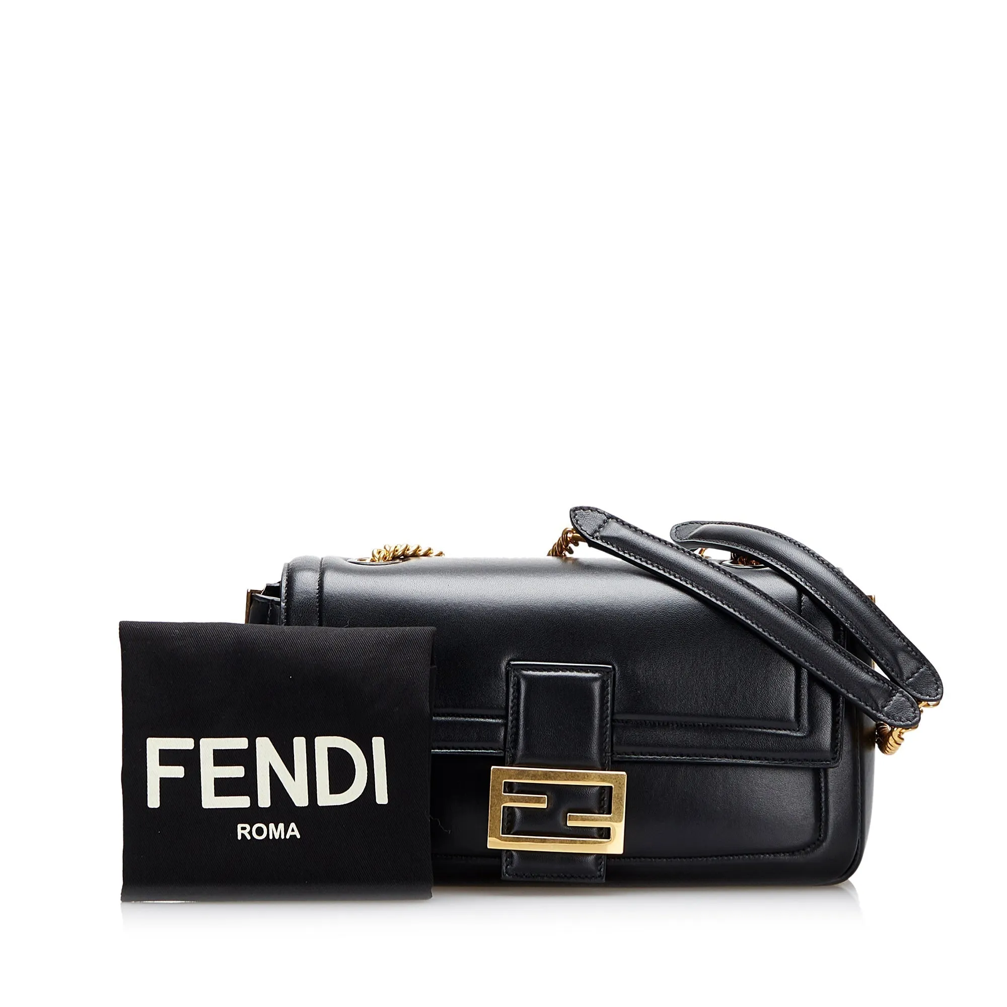 Fendi Chain Baguette Black