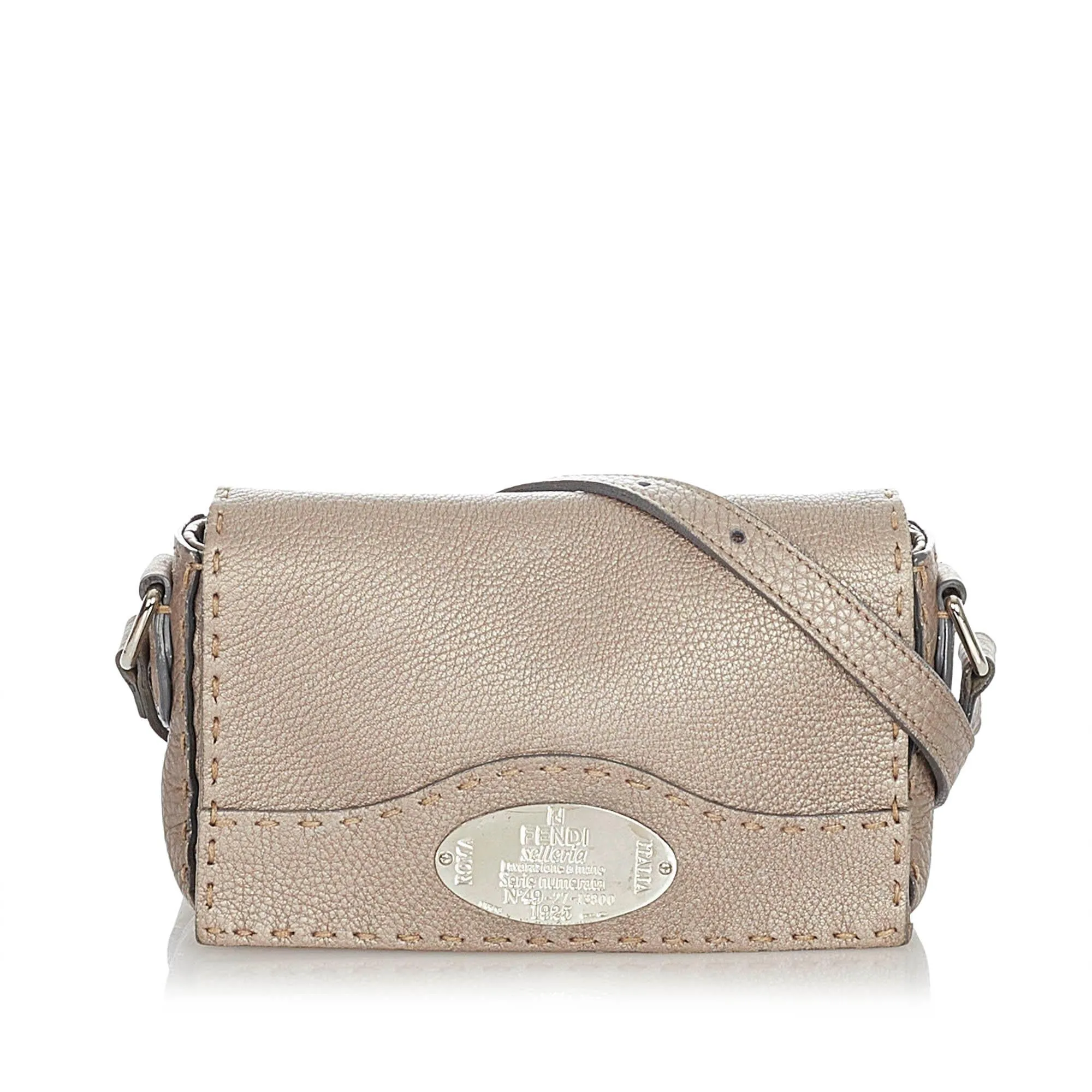 Fendi Selleria Leather Crossbody Bag (SHG-22784)